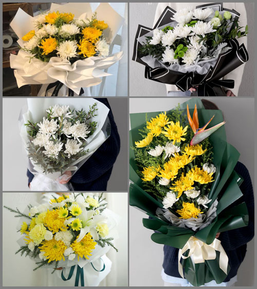 云南丽江华坪县新庄乡白事花束代送